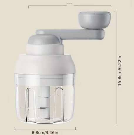 Compact Hand-Crank Food Chopper