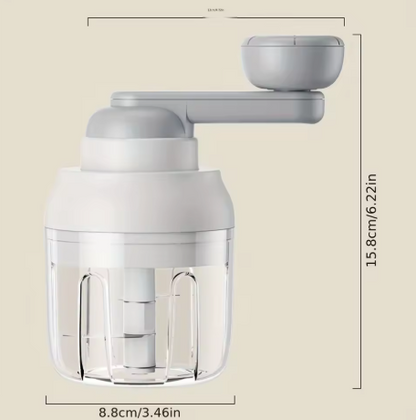 Compact Hand-Crank Food Chopper