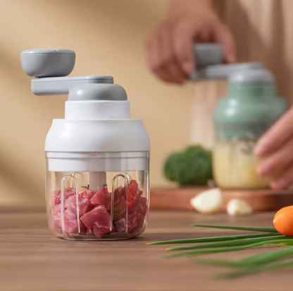 Compact Hand-Crank Food Chopper